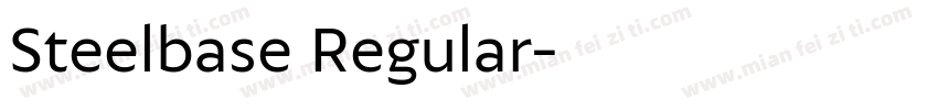 Steelbase Regular字体转换
